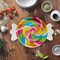 8 Count Candy World Wrapped Candy Shaped Paper Dessert Plates 7.5 Inch Disposable Tableware for Candy Party